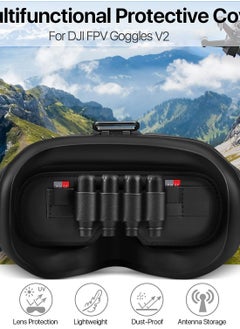 Y&D Drone Goggles Protector, for DJI FPV V2 Lens Storage Cover with SD Card Slot, Light/Dust/Scratch Resistant Accessories  - Image 3
