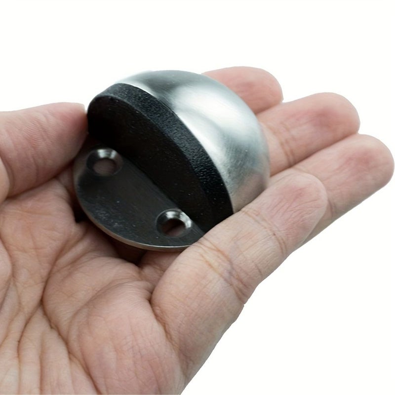 2pcs Modern Metal Door Stopper With Buffer Shock Absorbing Floor Mount - Image 5