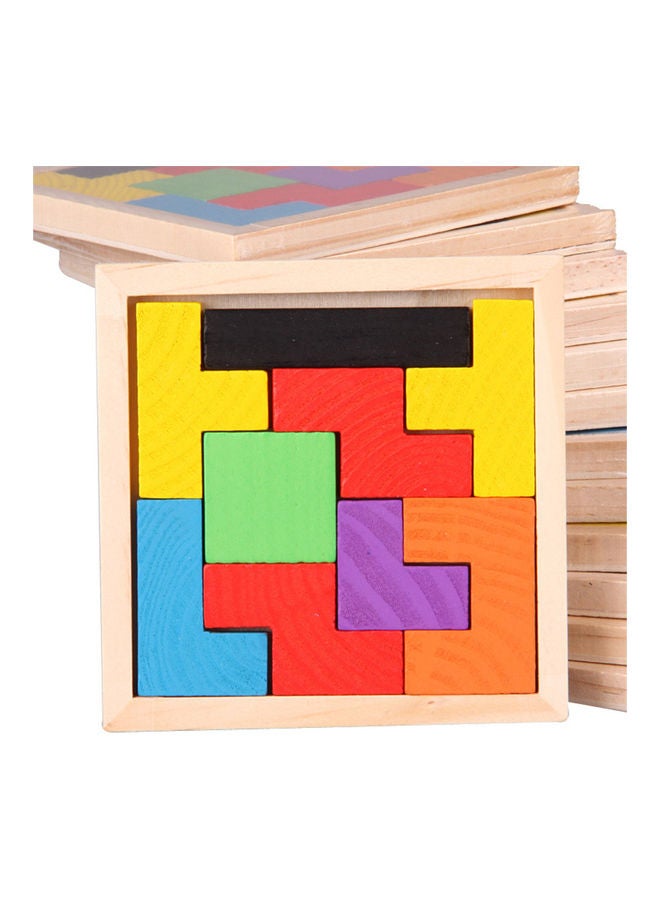 Tangram Wooden Jigsaw Puzzle Set - Image 2