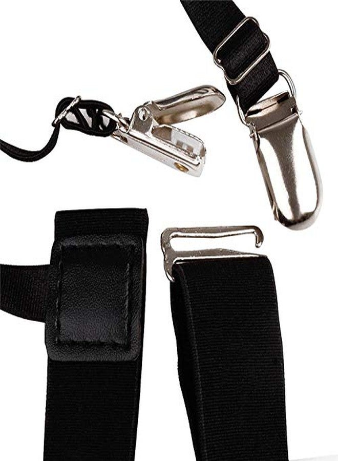 A n B Aish-n-Bless Unisex Shirts Stays Garter Belt (Pack Of 1) (ANB155_Black, Free Size) - Image 2