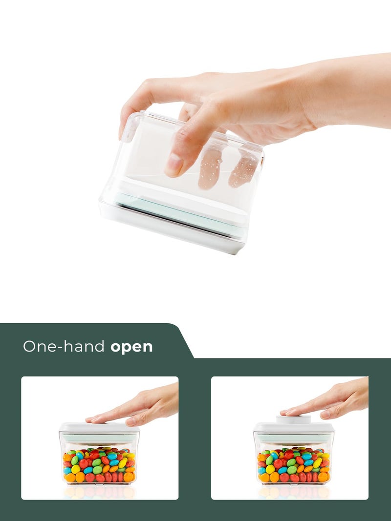 Tourdeus Mini Snack Container - 0.3 Qt Pop Food Storage Containers, BPA Free Small Food Containers with Lids, Food-Grade Air Tight Containers Candy Jars 320ml - Image 4
