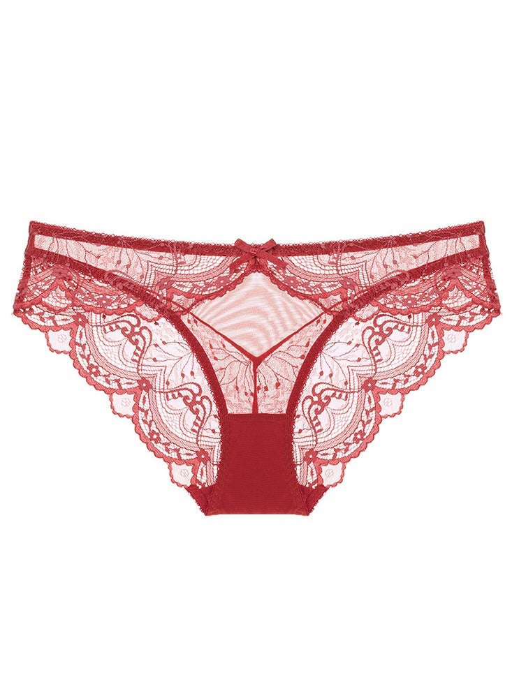 KUYING New Ultra-Thin Mesh Lace Underwear 
