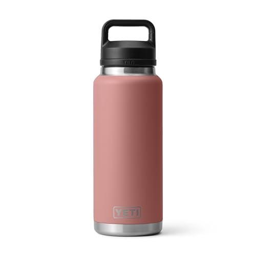 YETI Rambler 36 oz Bottle, Vacuum Insulated, Stainless Steel with Chug Cap, Sandstone Pink - Image 1