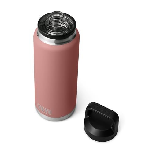 YETI Rambler 36 oz Bottle, Vacuum Insulated, Stainless Steel with Chug Cap, Sandstone Pink - Image 3