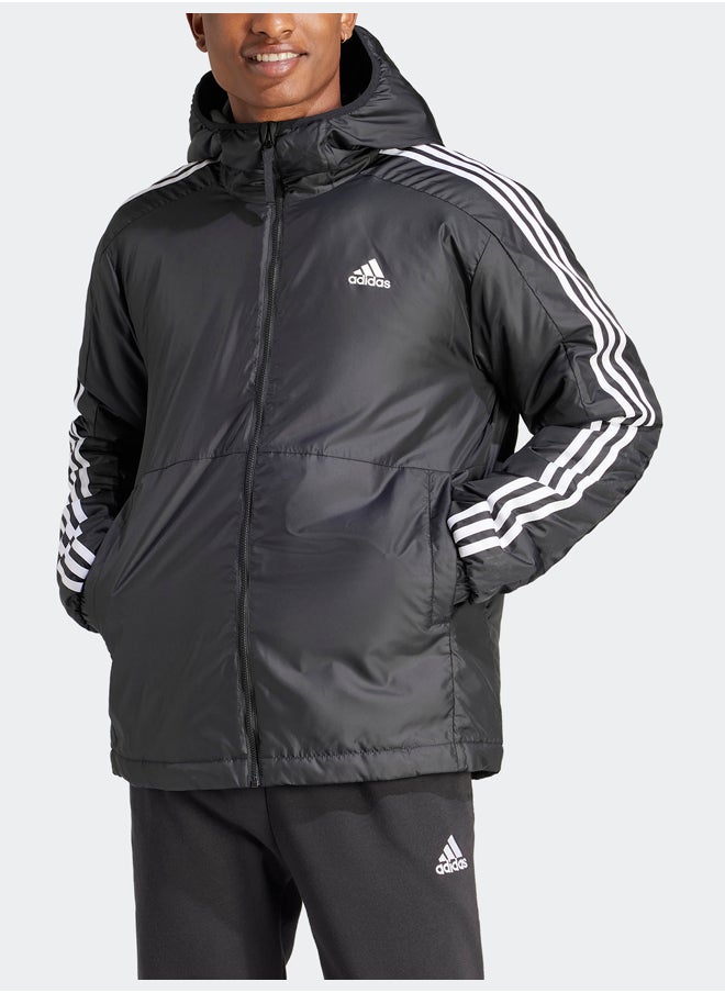 Adidas - Essentials 3-Stripes Insulated Hooded Jacket - Image 1