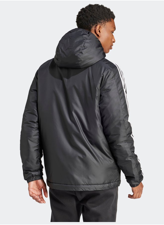Adidas - Essentials 3-Stripes Insulated Hooded Jacket - Image 1