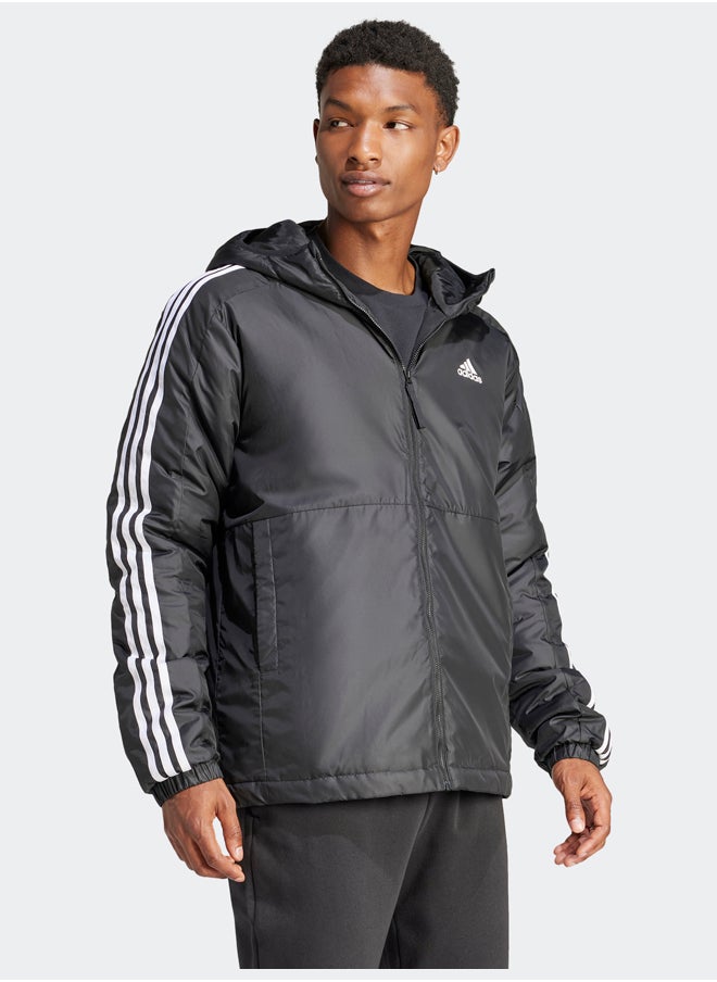 Adidas - Essentials 3-Stripes Insulated Hooded Jacket - Image 1
