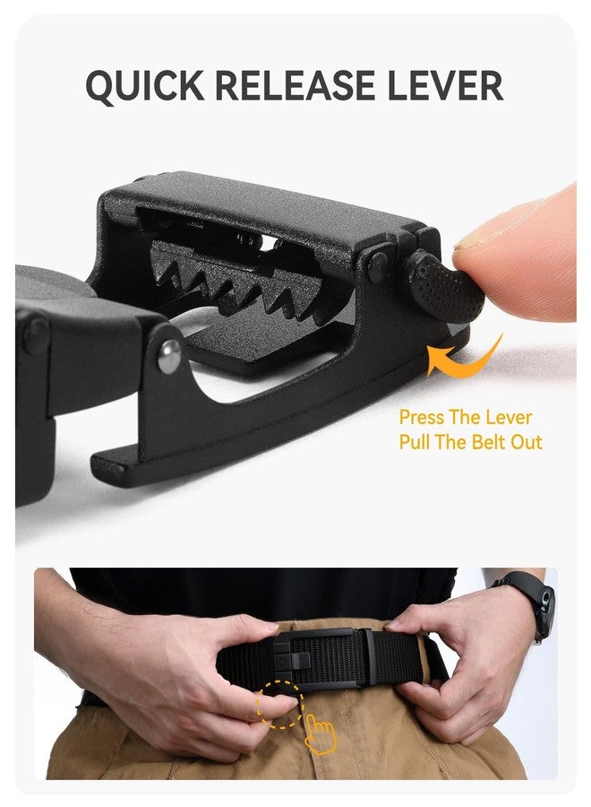 CHAOREN Ratchet Tactical Belt Men - 1.5" Adjustable Nylon Web Belt - Quick Release for Work, EDC, Outdoor Use - Image 5