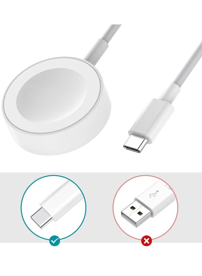 Generic Keloray Watch Charger for iWatch USB-C Cable 3.3 ft Wireless Magnetic Wireless Charging Cable Cord Compatible with Apple Watch Charger Series 8/7/6/5/4/3/2/1/SE  - Image 2