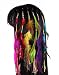 Fodattm Set of 6 Handmade Boho Hippie Hair Extensions with Feather Clip Comb Hairpin Headdress DIY Accessories for Women Lady - Image 2