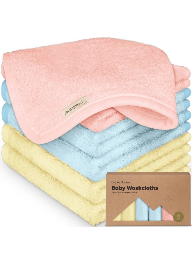 KeaBabies Deluxe Baby Washcloths, Soft and Gentle on Sensitive Skin, Candy Pop - Image 1