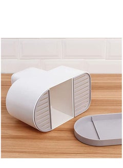 KASTWAVE Multifunction Kitchen Storage Rack Plastic Draining Inserted  Block Flatware Organizer Cutlery Holder For Chopsticks Spoons  - Image 5