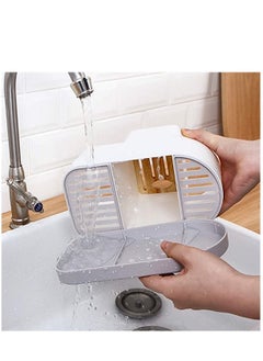 KASTWAVE Multifunction Kitchen Storage Rack Plastic Draining Inserted  Block Flatware Organizer Cutlery Holder For Chopsticks Spoons  - Image 3