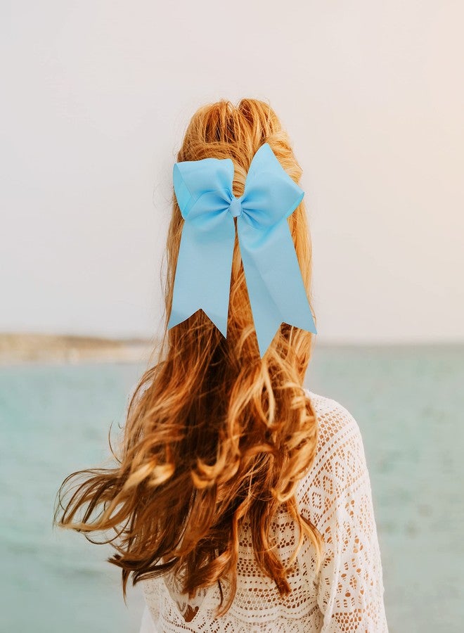 موتيك أكسيسوريز مشبك شعر كبير الحجم باللون الأزرق السماوي مع أطراف مدببة - Image 2