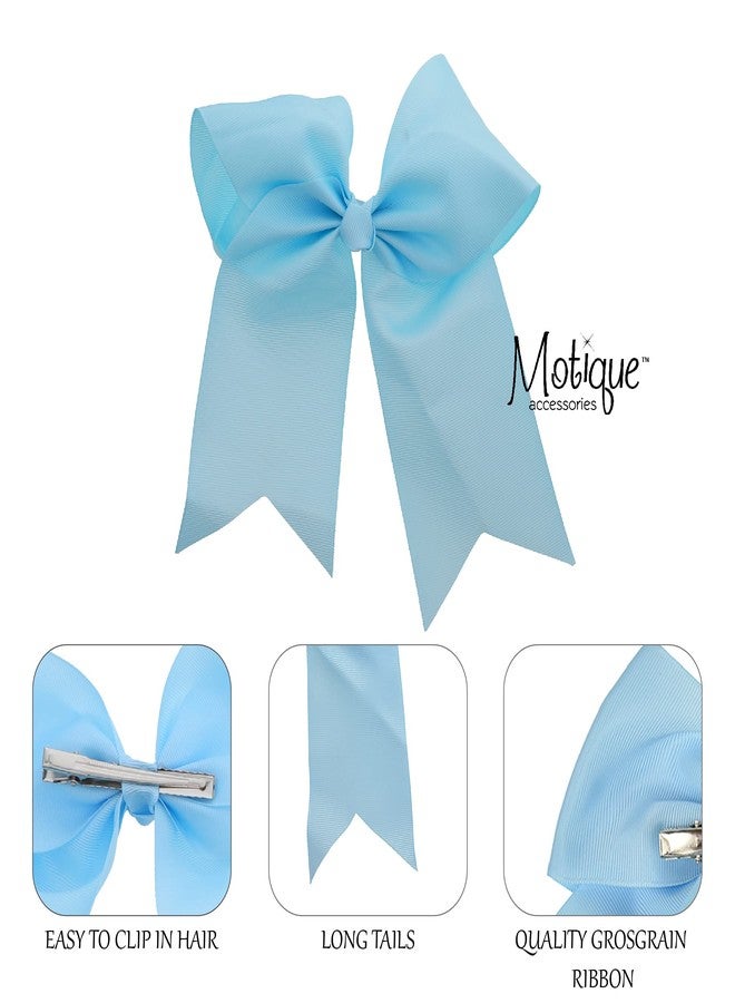 موتيك أكسيسوريز مشبك شعر كبير الحجم باللون الأزرق السماوي مع أطراف مدببة - Image 3