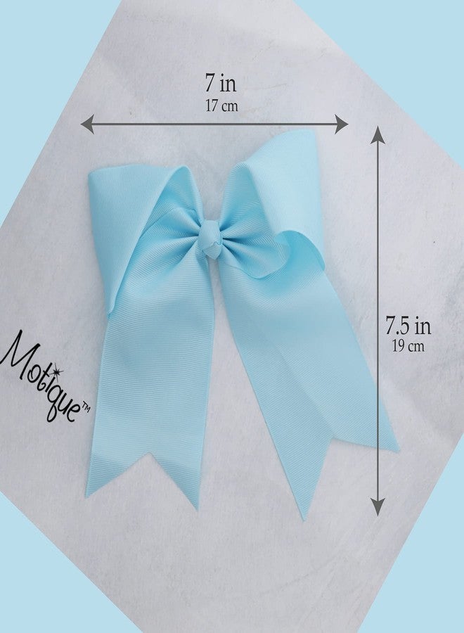 موتيك أكسيسوريز مشبك شعر كبير الحجم باللون الأزرق السماوي مع أطراف مدببة - Image 4