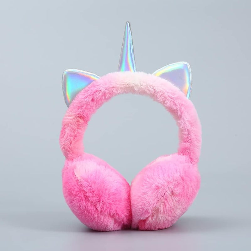 Ztl Unicorn Earmuffs for Girls Kids Women Soft Plush Ear Warmers Winter Ear Muffs - Image 3