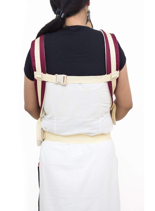 U-Grow Four Way Baby Carrier Soft & Comfortable with Safety Belt and Wide Cushioned Straps (Red) - Image 3