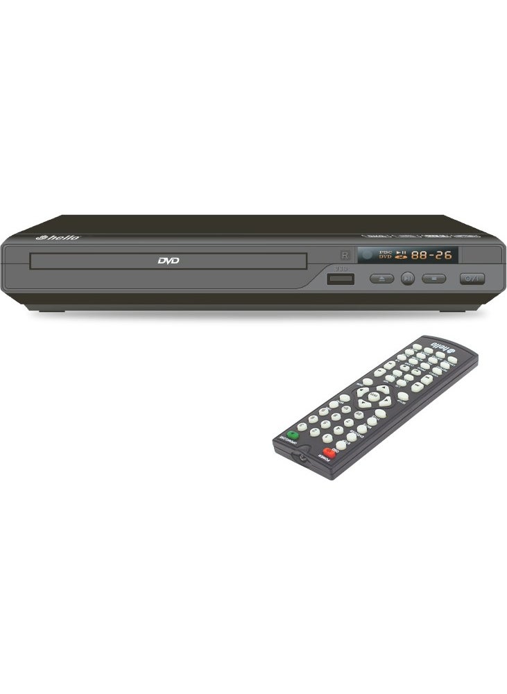 AYT - Hello HL-5483 DVD Player with Divx Control, HDMI Output, DVD VCD, Movie Playback from USB - Image 1