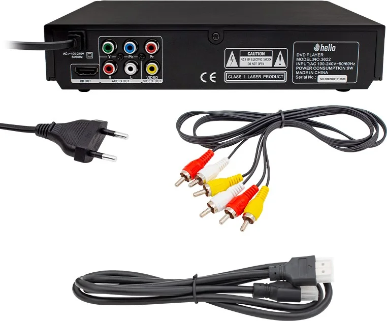 AYT Hello HL-5483 DVD Player with Divx Control, HDMI Output, DVD VCD, Movie Playback from USB
