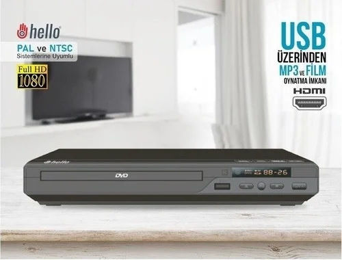 AYT Hello HL-5483 DVD Player with Divx Control, HDMI Output, DVD VCD, Movie Playback from USB