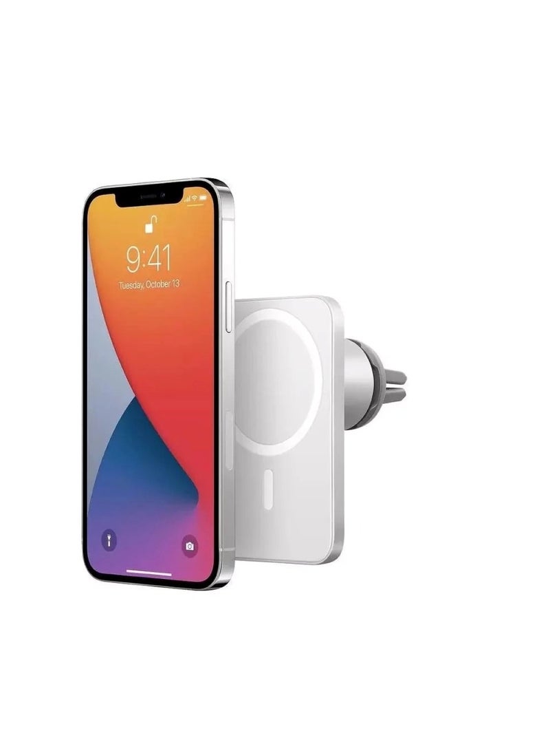 15W Magnetic Wireless Car Charger & Air Vent Phone Holder - Image 3