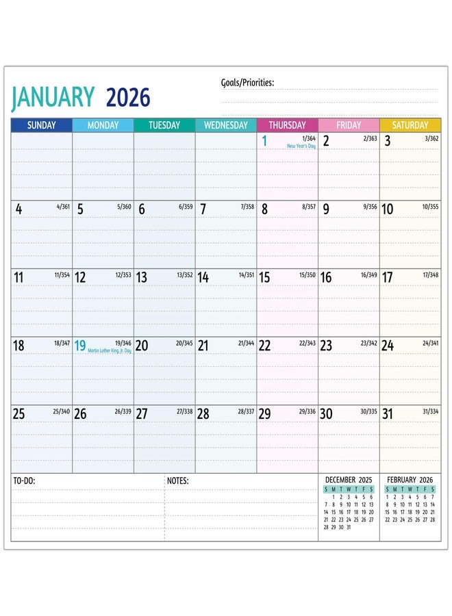 BowCuk 2026-2027 Magnetic Calendar for Refrigerator - 2 Year Calendar from Jan 2026 - Dec 2027, 8 x 10 In, 24 Monthly Magnetic Fridge Planner with Strong Magnets, Thick Paper, Ample Space for Easy Planning - Image 1