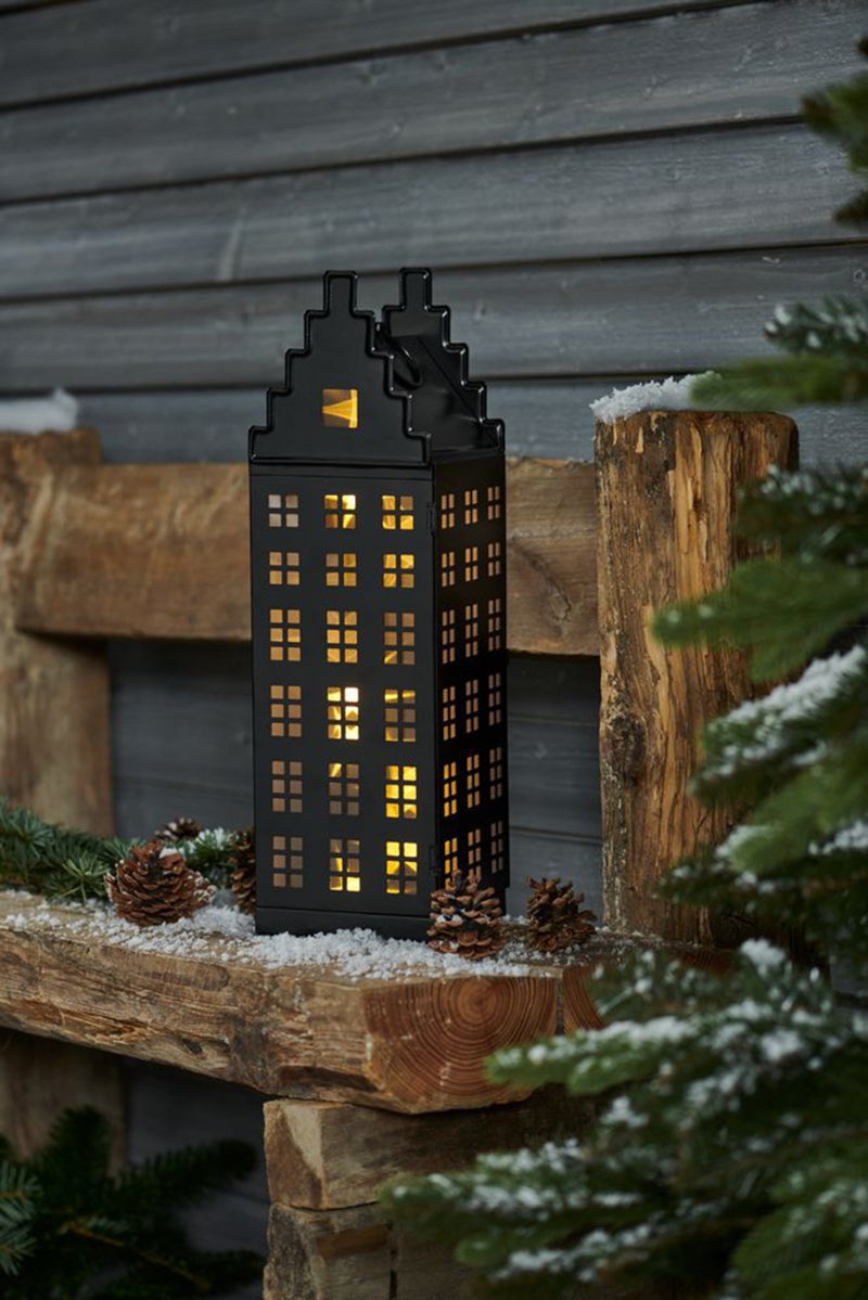 Tchibo Led Outdoor Zinc Lantern, Black  - Image 1