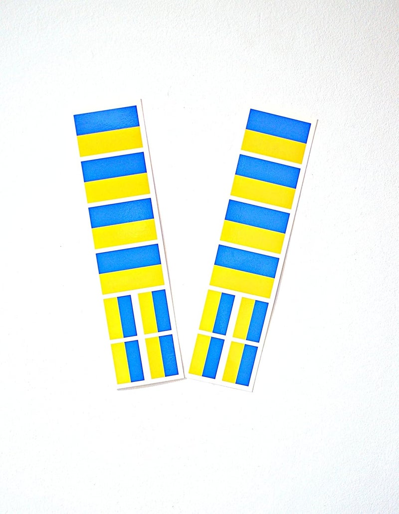Ukrain Flag temporary tattoo 8 tattoo sticker