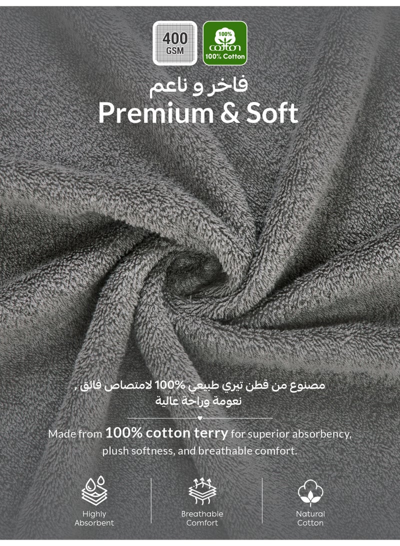 دوناتيلا روب استحمام 100% قطن للرجال والنساء، قطعة واحدة، مقاس M، 400 gsm، روب سبا بياقة شال، عالي الامتصاص، سريع الجفاف، مع حزام وجيوب. - Image 3