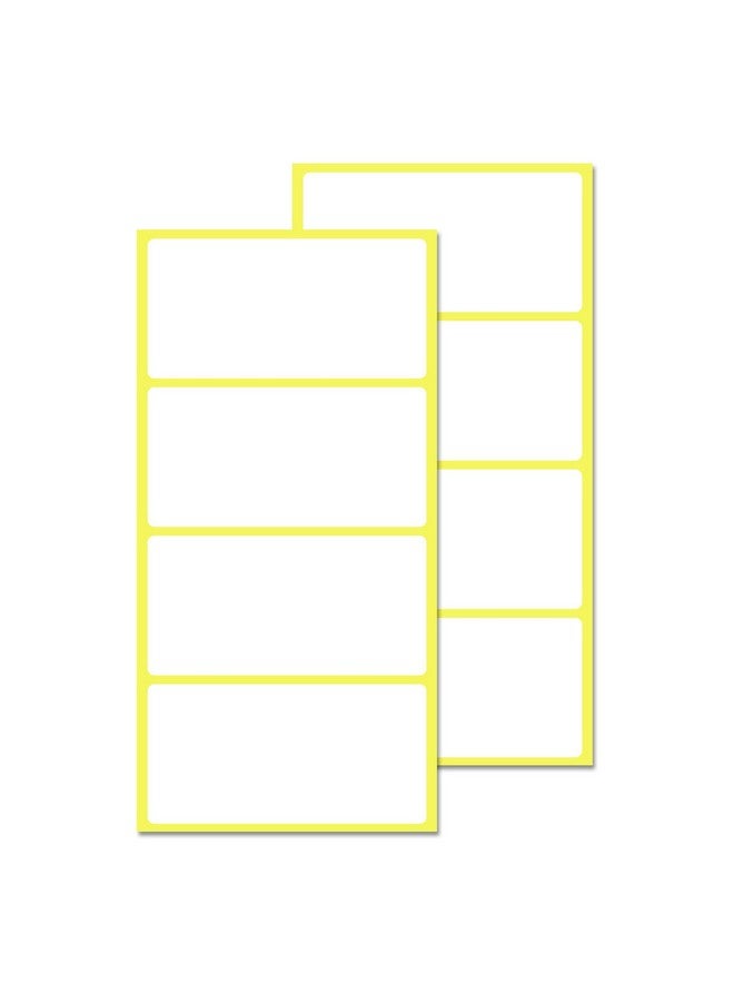 TownStix 200 Pack, 4" X 2", Labels Stickers For Storage Bins - Matte White - Image 1