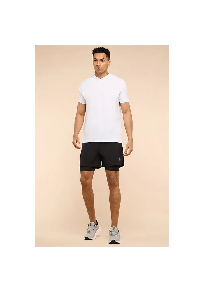 أر أند بي Layered Shorts with Drawstring Waist