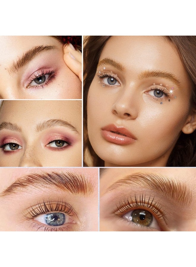 PERMANIA Brow Lamination With Brown Color Kit Lash Lift & Eyebrow 4 In 1 Brown Coloring Make Eyelash Perm Voluminous And Curl For Salon & Home Lasts Up To 6 Weeks(Brown)  - Image 2