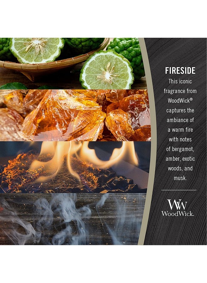 WoodWick WoodWick Medium Hourglass Candle, Fireside Scent, Premium Soy Blend Wax, Crackles as it burns, 10oz, Perfect for creating a cozy ambiance, Perfect for Gifting - Image 3