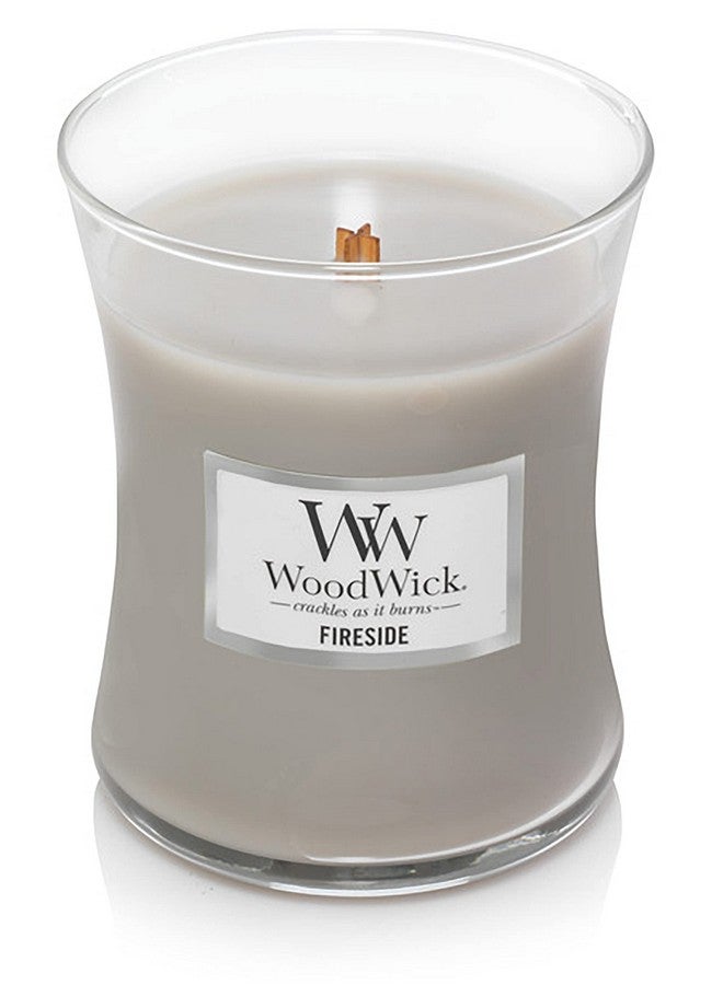 WoodWick WoodWick Medium Hourglass Candle, Fireside Scent, Premium Soy Blend Wax, Crackles as it burns, 10oz, Perfect for creating a cozy ambiance, Perfect for Gifting - Image 2