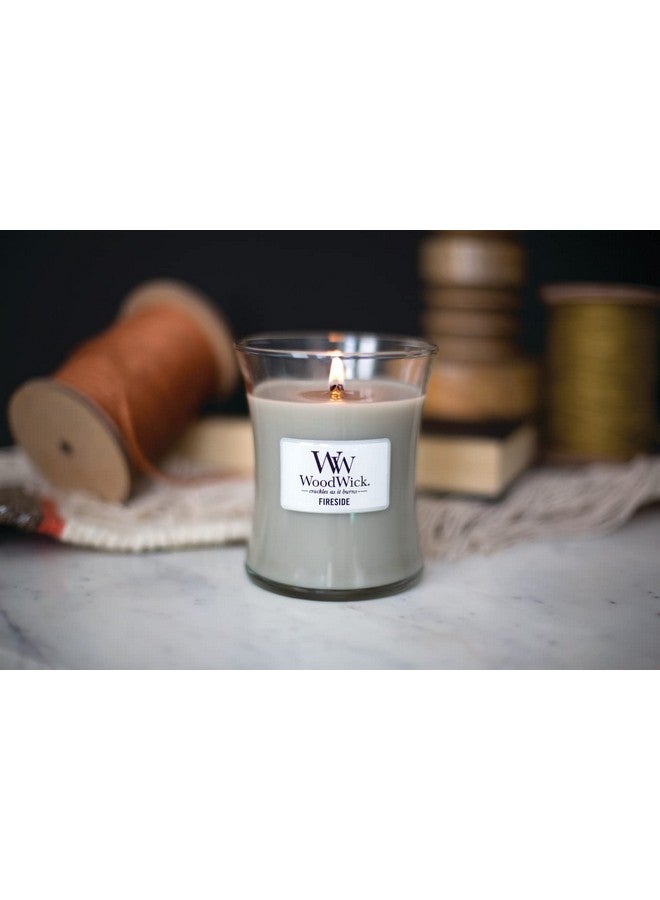 WoodWick WoodWick Medium Hourglass Candle, Fireside Scent, Premium Soy Blend Wax, Crackles as it burns, 10oz, Perfect for creating a cozy ambiance, Perfect for Gifting - Image 4