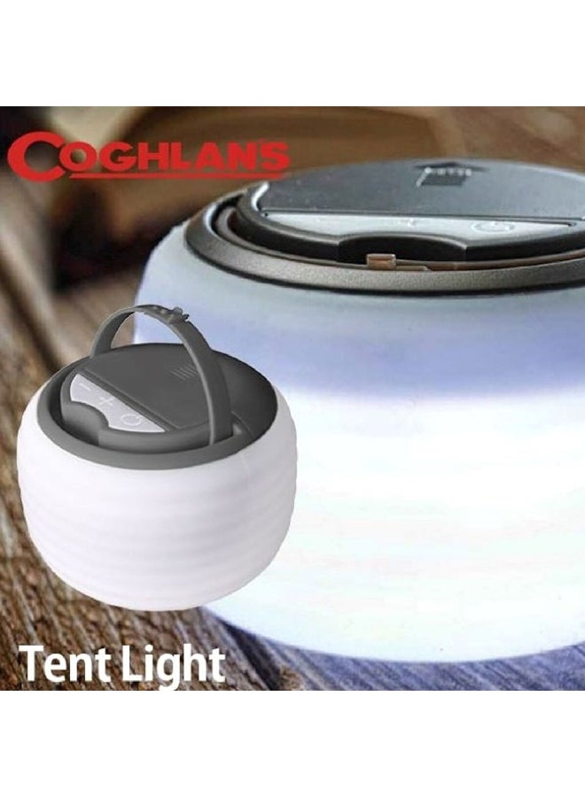 كوغلانز مصباح ال اي دي معلق للتخييم باللونين الأبيض والرمادي، بأبعاد تقريبية 3 × 4 × 4 إنش 1540 - Image 4