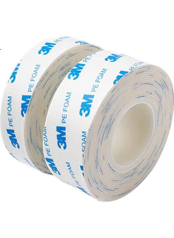 3M 3M Double-Sided Tape, Strong Adhesive, Traceless, Waterproof, For Office Use/Etc, Student Stationery, Crafts, Etc. 1600T 30Mm*3M - Image 2