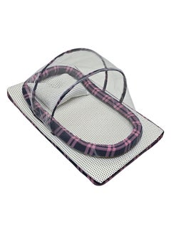 BABYCARA Baby Net Bed With Thick Mattress Mosquito Net And Neck Pillow, 80 CM X 48 CM  - Image 1