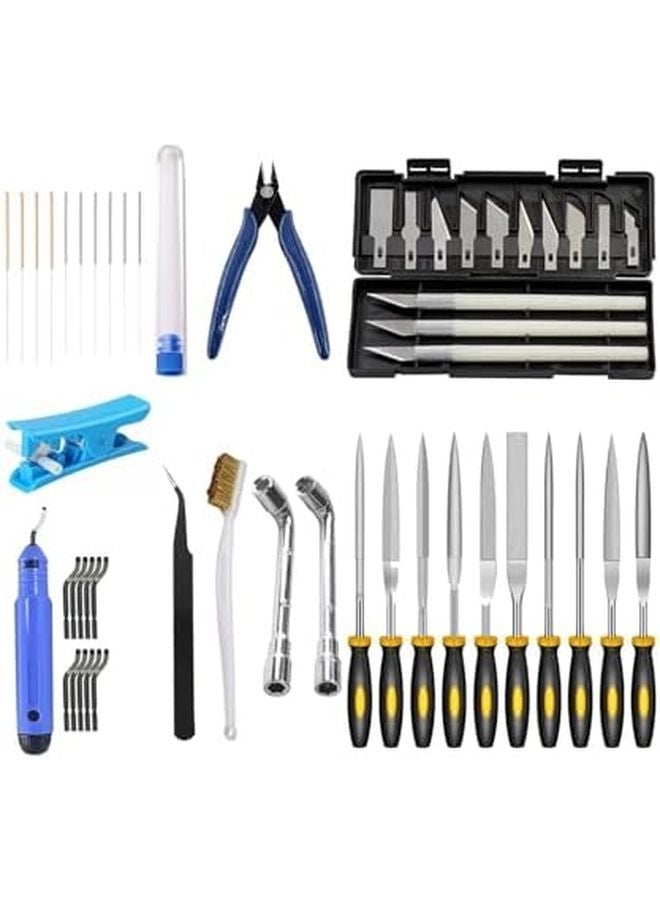 3D Printer Tool Kit 50pcs in 1 Kit for Cleaning Finishing and Cutting - Image 1