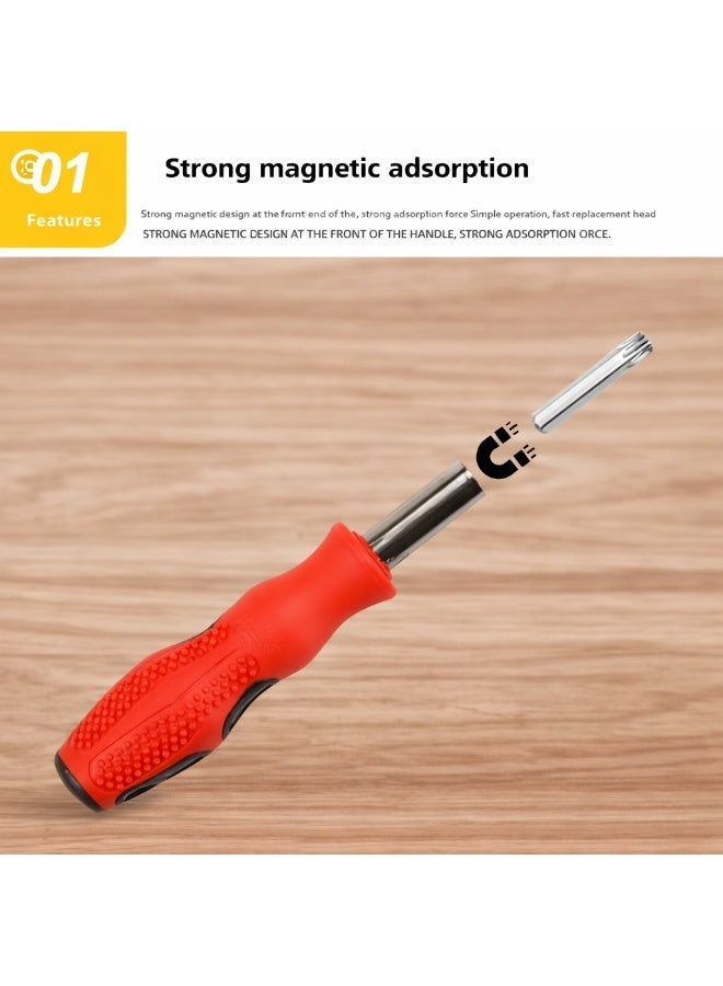 Multi-Function Precision Screwdriver Set with Magnetic Bits - Image 2