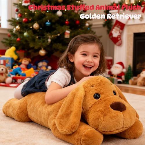 Cudhug Dog Stuffed Animal Giant 32 Stuffed PuppyLarge Soft Plush Toy Birthday Party Gifts for Kids Girls Boys - Image 5
