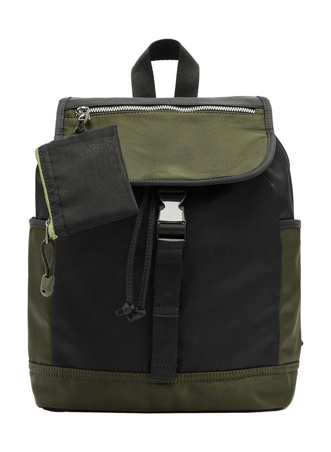 Parfois Nylon Colour Block Backpack