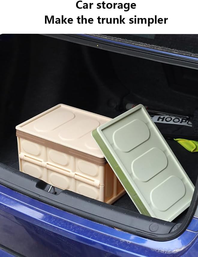 28L Foldable Car Boot Organizer - Large Plastic Trunk Storage Box for SUVs & Sedans - Image 3