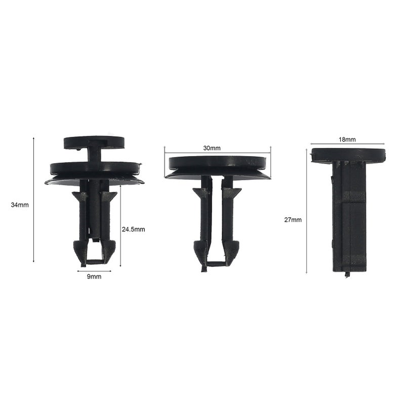 15PCS Front Air Deflector Retainers Clips Nylon 15733971 Replacement for GM Chevrolet - Image 2