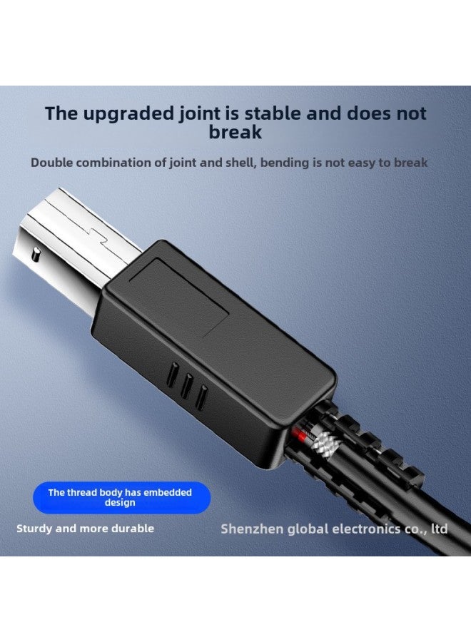 USB Printer Cable 1/5 M Computer Extension Pure Copper Printer Square Port 10 Printer Extension Data Cable-Color:5 M - Image 3