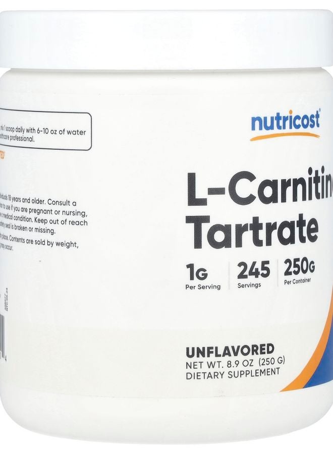 Nutricost L-Carnitine Tartrate Unflavored 8.9 oz (250 g) - Image 2