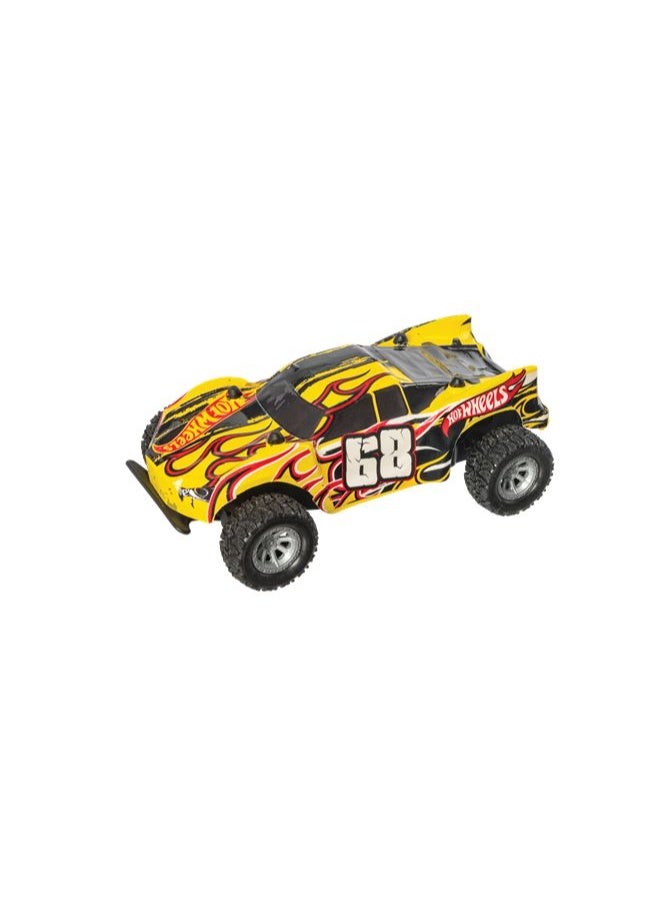 Hot Wheels سيارة تحكم عن بعد هوت ويلز لنبدأ السباق 1/28، متنوعة 1 قطعة (قد يختلف النمط واللون) كل واحدة تباع بشكل منفصل، تعمل بالبطارية | سيارة سباق | سيارة للعرض | مركبة لعبة | هدية لجمع الهدايا والأطفال - Image 1