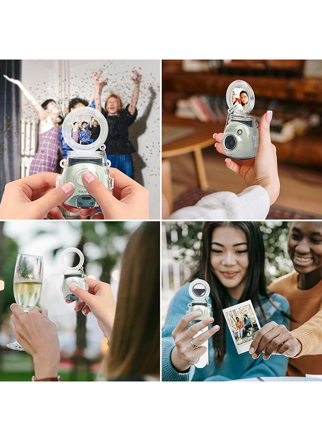 O Ozone - Transparent Case Compatible With Fujifilm Instax Pal | Protective PC Case with Selfie Mirror, Hard Shell Cover for Instax Pal- Clear - Image 1
