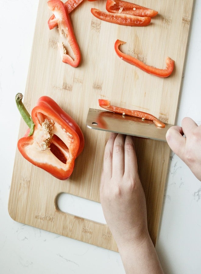 شيف كرافت لوح تقطيع من الخيزران من شيف كرافت سيليكت، مقاس 12.5 × 9.5 بوصة، لون طبيعي - Image 5